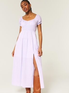 NWT Hollister Lilac Maxi Dress with Side Slit